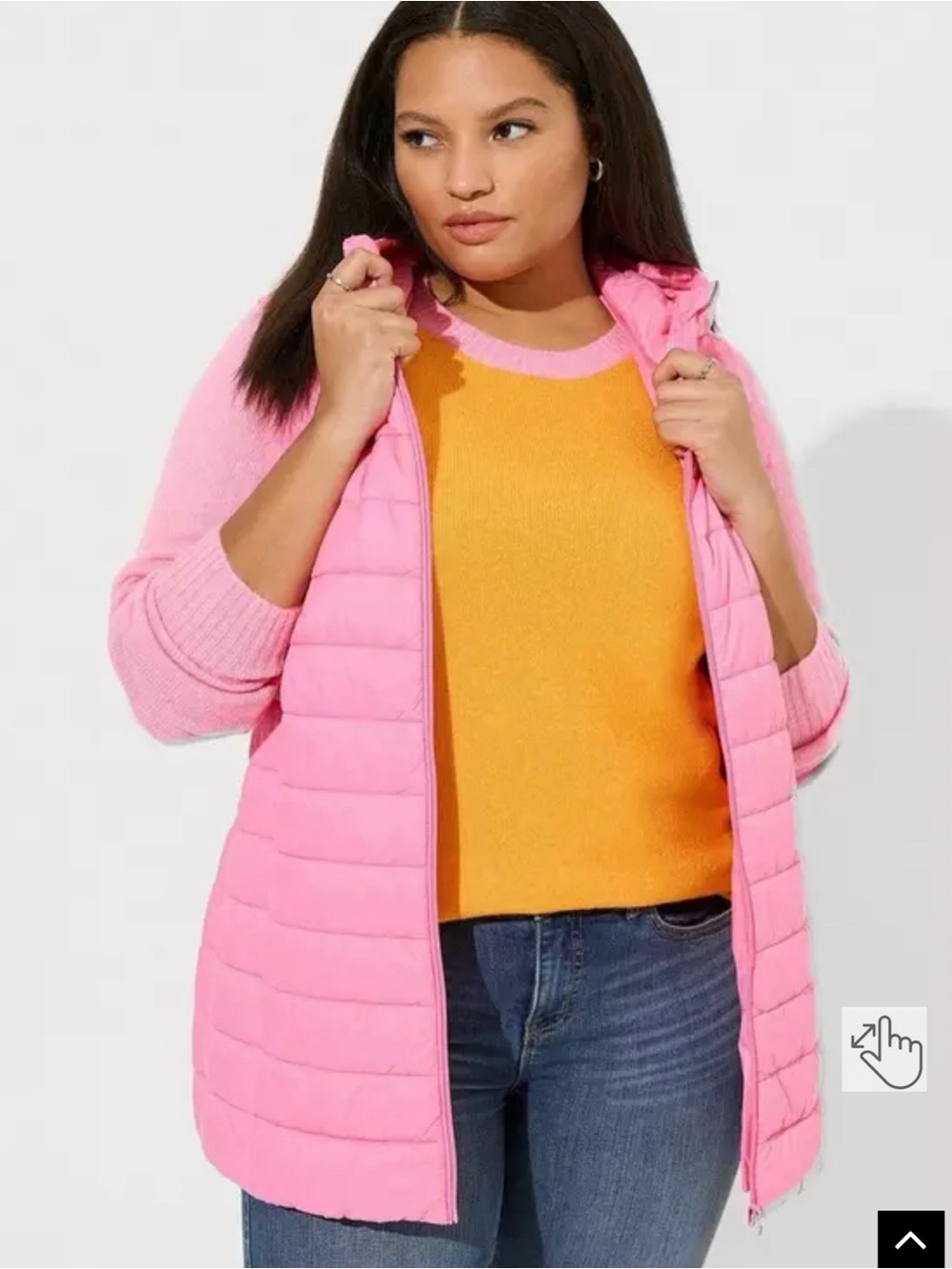 Torrid Pink Light Packable Puffer Vest